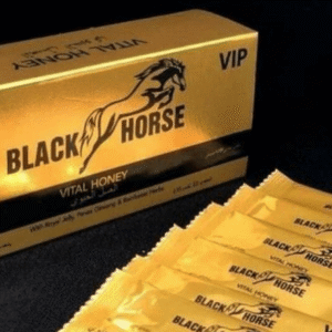 1 BLACK HORSE VIP YELLOW 12 SACHETS 10 GM