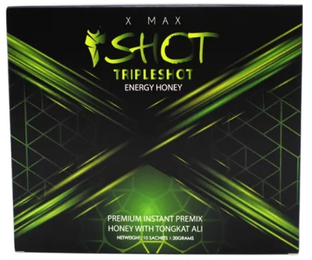 3 Triple Shot Honey Energy 10 Sachets